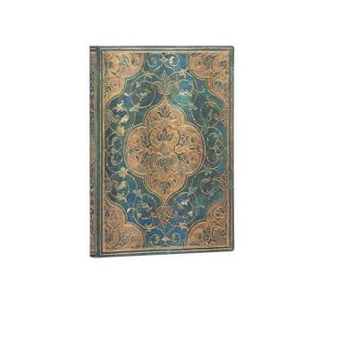 Caderno Flexis 14x18 Pautado 88fls 100gr Turquoise Chronicles Midi Fb8226-2 Paperblanks