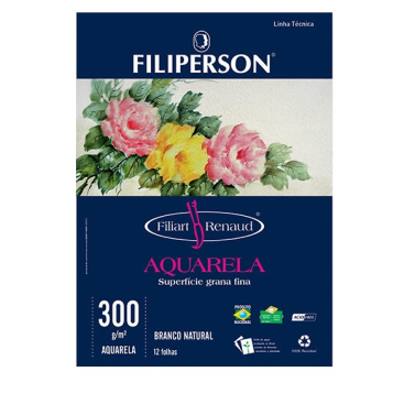 Bloco A4 300gr 12fls Filiart Renaud 01053 Filiperson