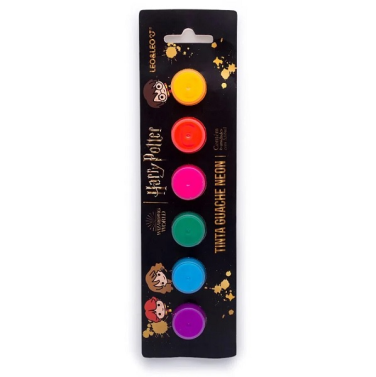 Estojo Guache c/6 Neon Harry Potter 72408 Leonora