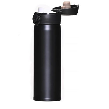 Garrafa Térmica Preta Vibes 340ml 97826 Leonora