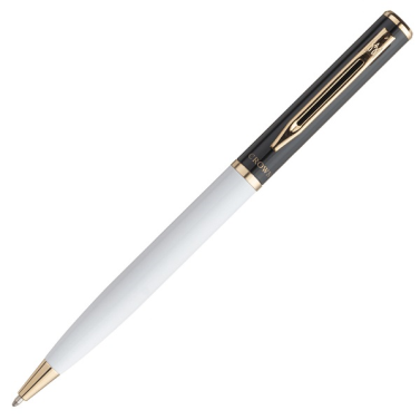 Caneta Esfero Capricci Branca/Preta DI12601W Crown