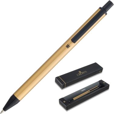 Caneta Esfero Metalic Ouro Di18006o Crown
