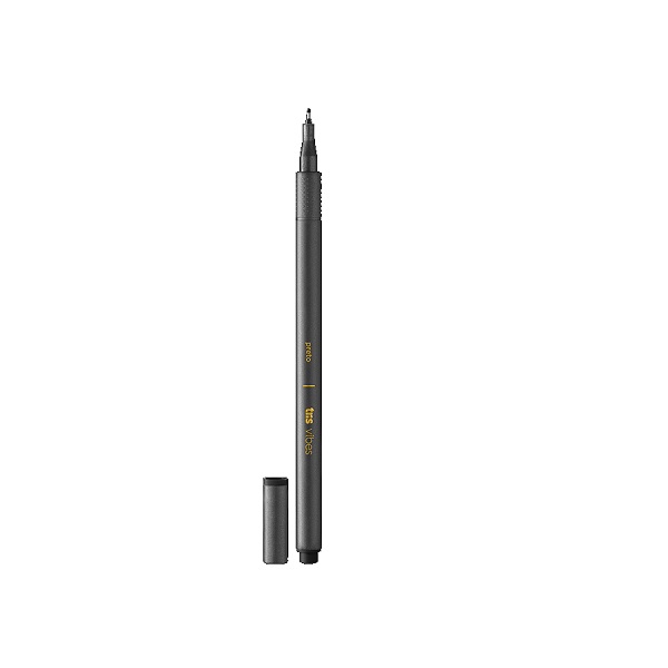 Caneta Super Fina 0,4mm Vibes Preta Tris