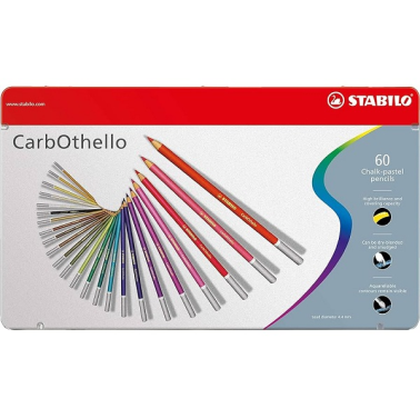 Estojo Lápis Pastel Aquarelável c/60 Carbothello Stabilo