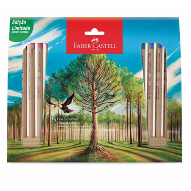Estojo Lápis de Cor C/36 Supersoft 120736softg Faber