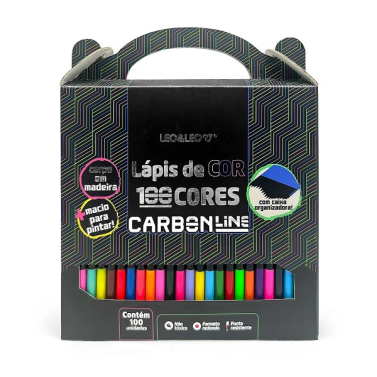 Estojo Lápis de Cor C/100 Carbon Line 94420 Leonora