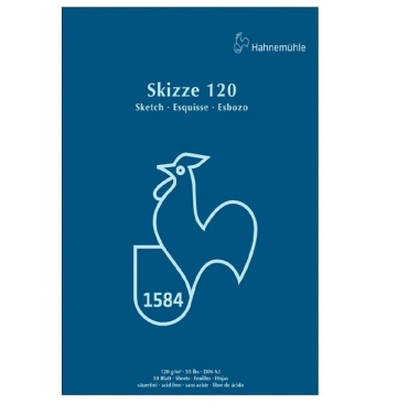 Bloco Skizze Sketch Pad 120gr A3 50fls 60127424 Hahnemuhle