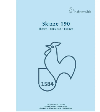 Bloco Skizze Sketch Pad 190gr A3 50fls 60127434 Hahnemuhle