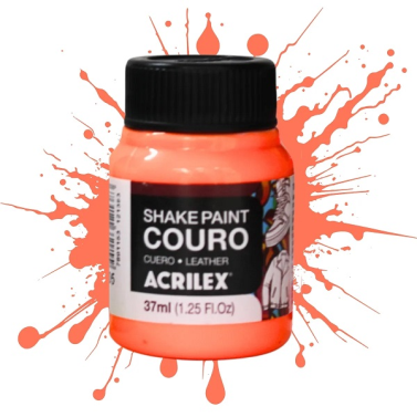 Tinta Couro Shake Paint 37ml Laranja 105 Acrilex