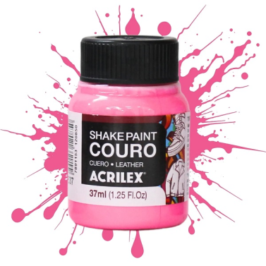 Tinta Couro Shake Paint 37ml Rosa 537 Acrilex