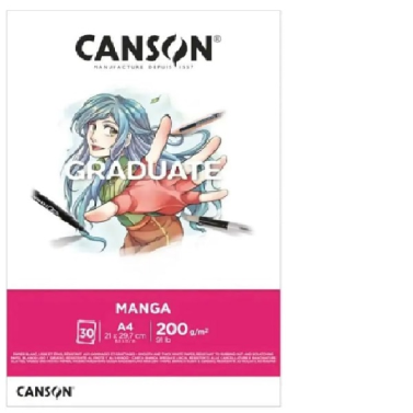 Bloco Graduate A4 200gr 30fls Manga C31250p030 Canson