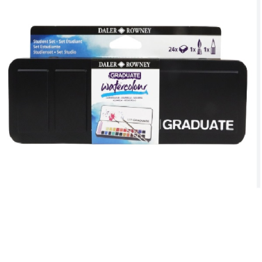 Estojo Aquarela Pastilha C/24 Graduate D135900024 Daler Ronwey