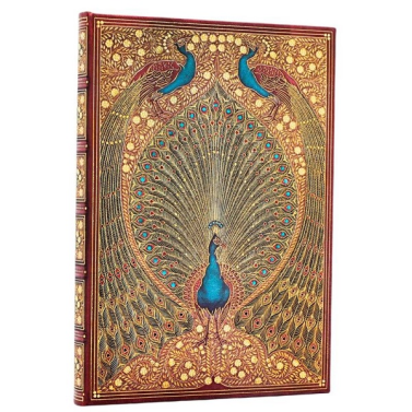 Paperblanks Hafizs Peacocks Midi Pautado Pb9889-8