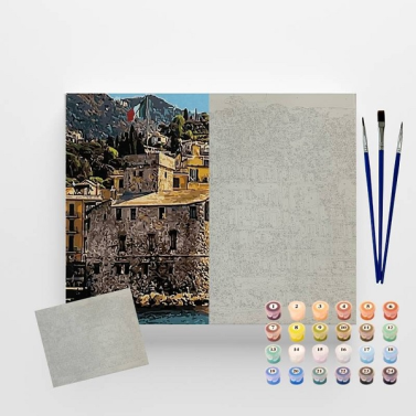 Tela Pintura Numerada 40x50 Italia C3040-w4279 Sinoart