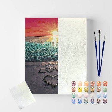 Tela Pintura Numerada 40x50 Love C3040-w4204 Sinoart