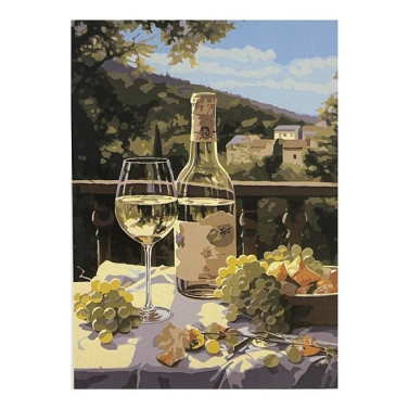 Tela Pintura Numerada 40x50 Vinho Verde C3040-w8686 Sinoart