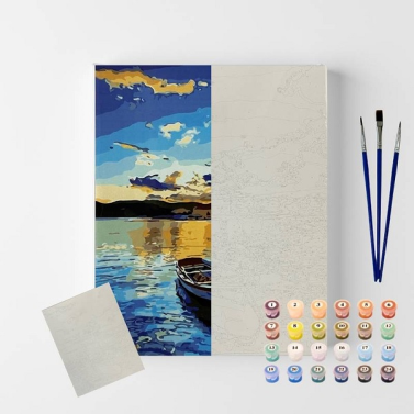 Tela Pintura Numerada 40x50 Ceu Azul C3040-w2503 Sinoart