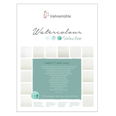 Bloco Folhas Diversas 24x32cm Watercolour Selection 14fls 10628001 Hahnemuhle