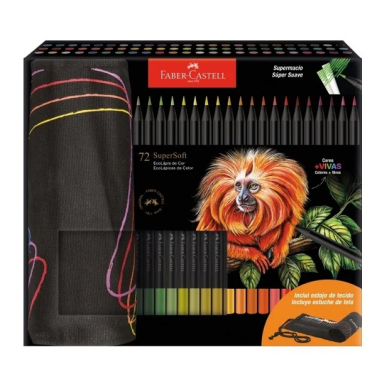 Estojo Lápis de Cor Supersoft C/72 371910 Faber