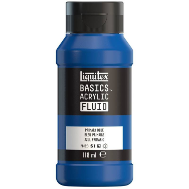 Tinta Acrilica Basics Fluid 118ml Primary Blue 8870399 Liquitex