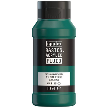 Tinta Acrilica Basics Fluid 118ml Phthalocyanine Green 8870404 Liquitex