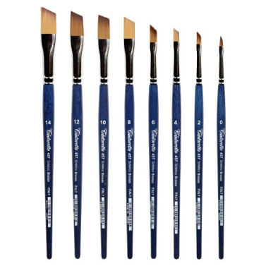 Pincel Sintetico Chato Angular 457-0 Bronze Tintoretto
