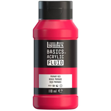Tinta Acrilica Basics Fluid 118ml Primary Red 8870390 Liquitex