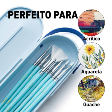 Kit Pincel C/8 Azul Bsf301 Himi