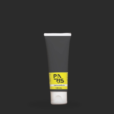 Tinta Acrilica 120ml Preta 4468 Paris