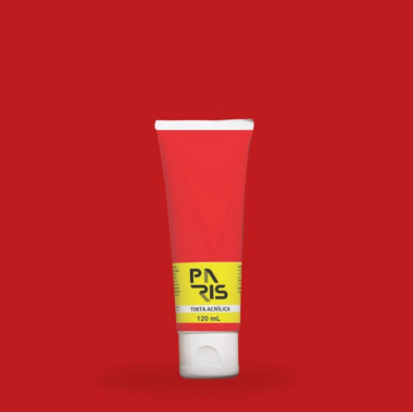 Tinta Acrilica 120ml Vermelho Cadmio 4469 Paris