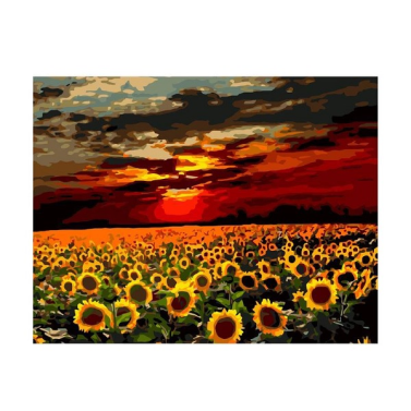 Tela Numerada 40x50girassois C3040-w4128 Sinoart