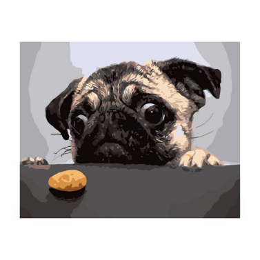 Tela Numerada 40x50 Meu Pug C3040-w2473 Sinoart