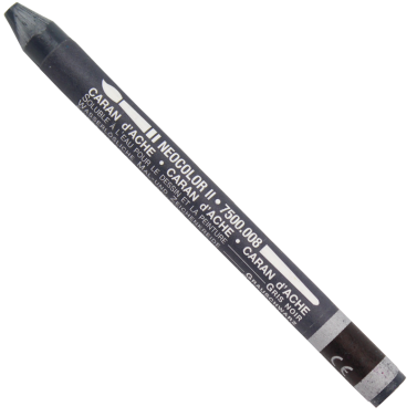 Giz Pastel Neocolor II 008 Greysh Black CaranD'ache